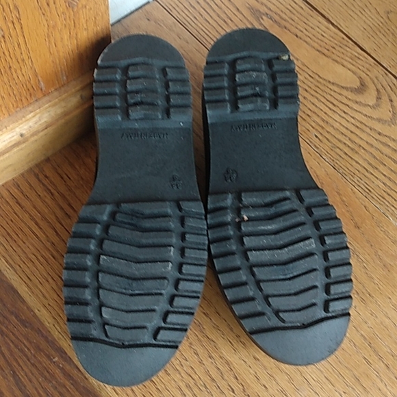 ASOS black stacked sole microsuede Loafer Style Shoes Size 6 - Picture 4 of 7